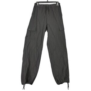 Cotton On Body Black Cargo Pants Size S Parachute Baggy Gorpcore Lounge 2 Street